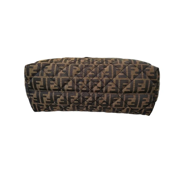 Fendi Zucca Tobacco Roll Tote Shoulder Bag Handbag - Picture 12 of 16